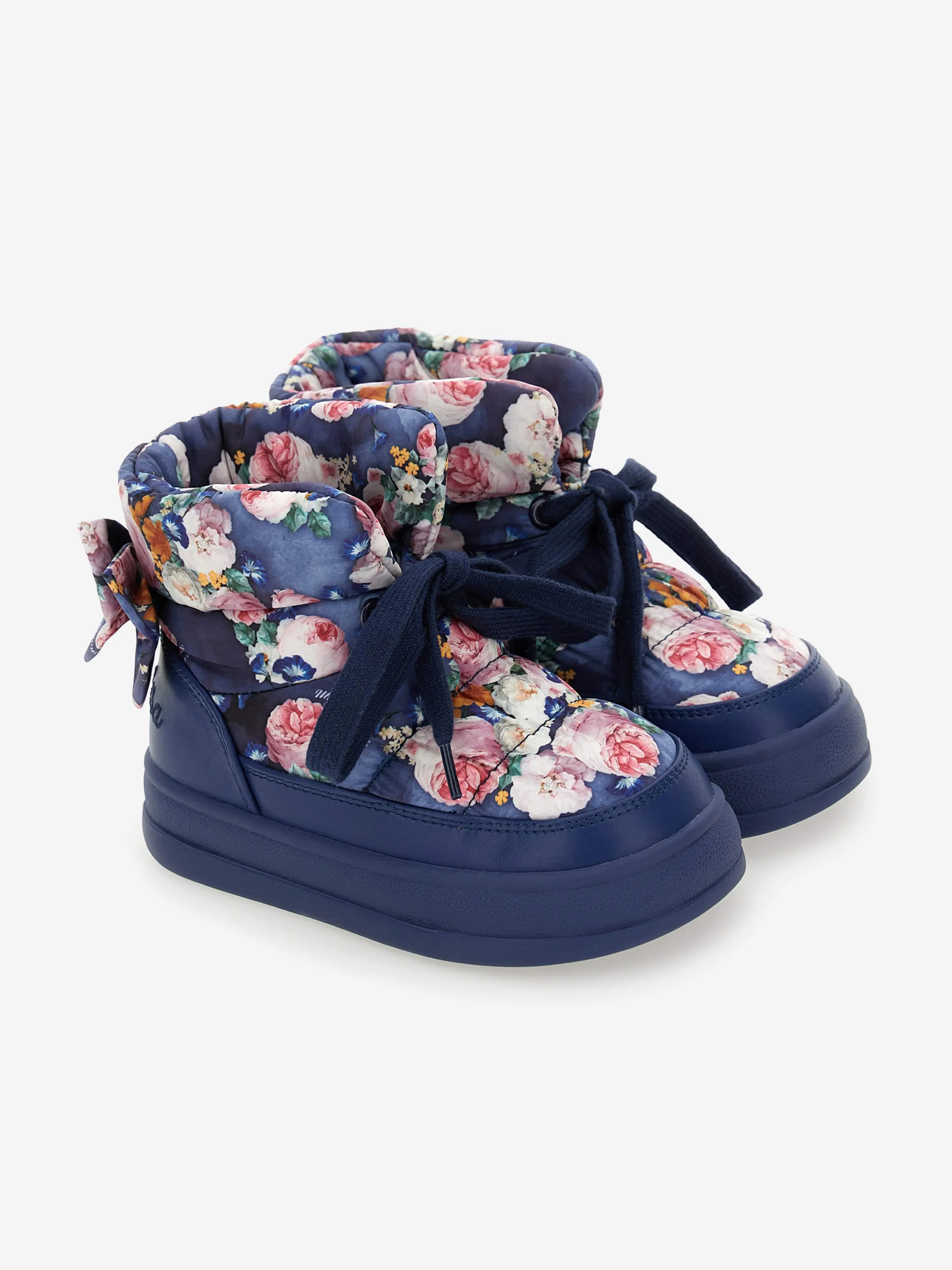 Bottes cheville Monnalisa Girls Baroque Rose en bleu