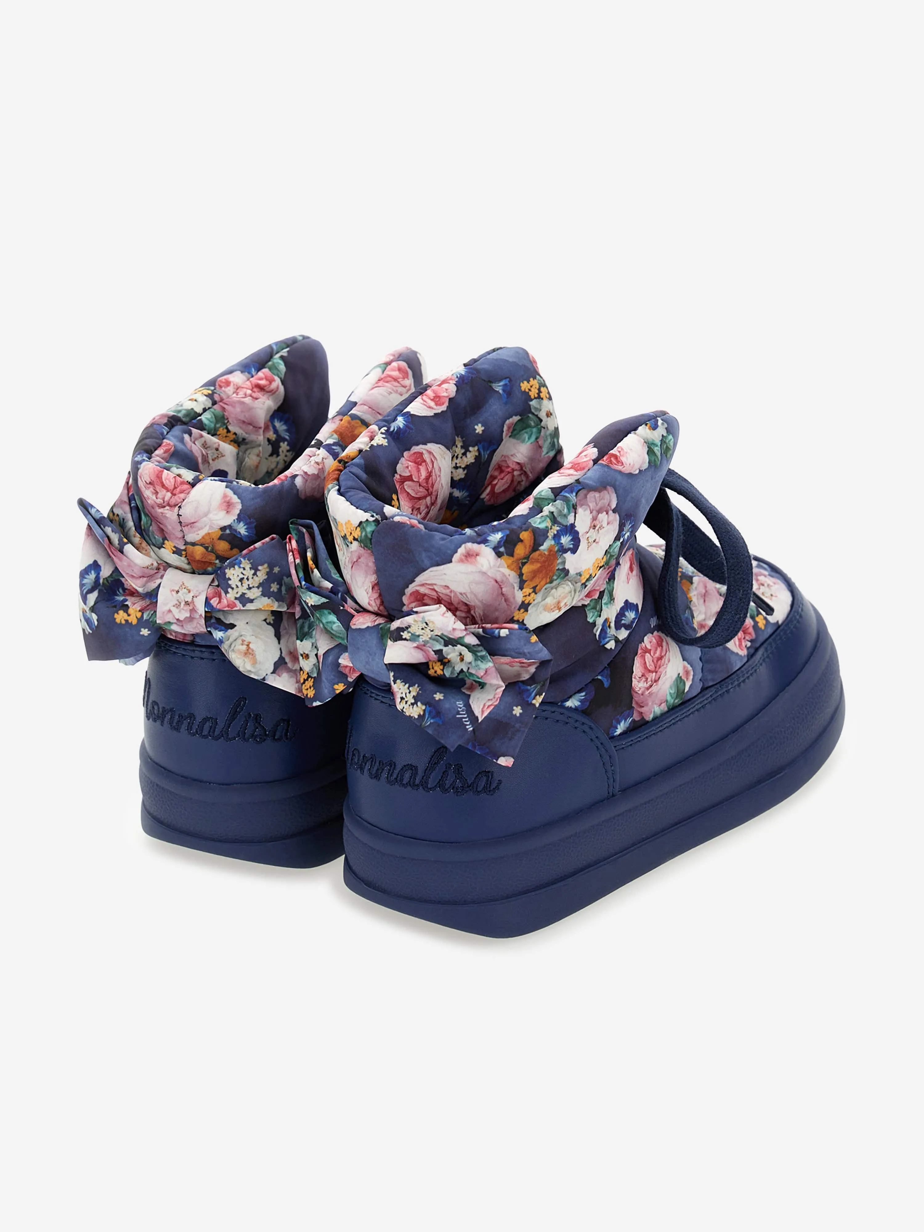Bottes cheville Monnalisa Girls Baroque Rose en bleu