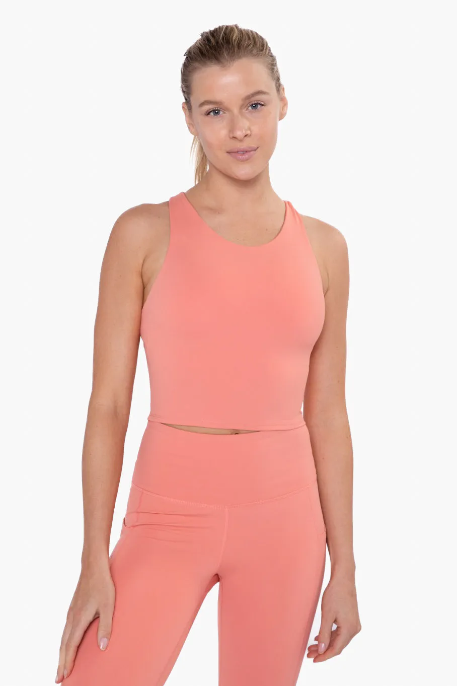 Haut court croisé Mono B avec soutien-gorge de sport intégré AT3122