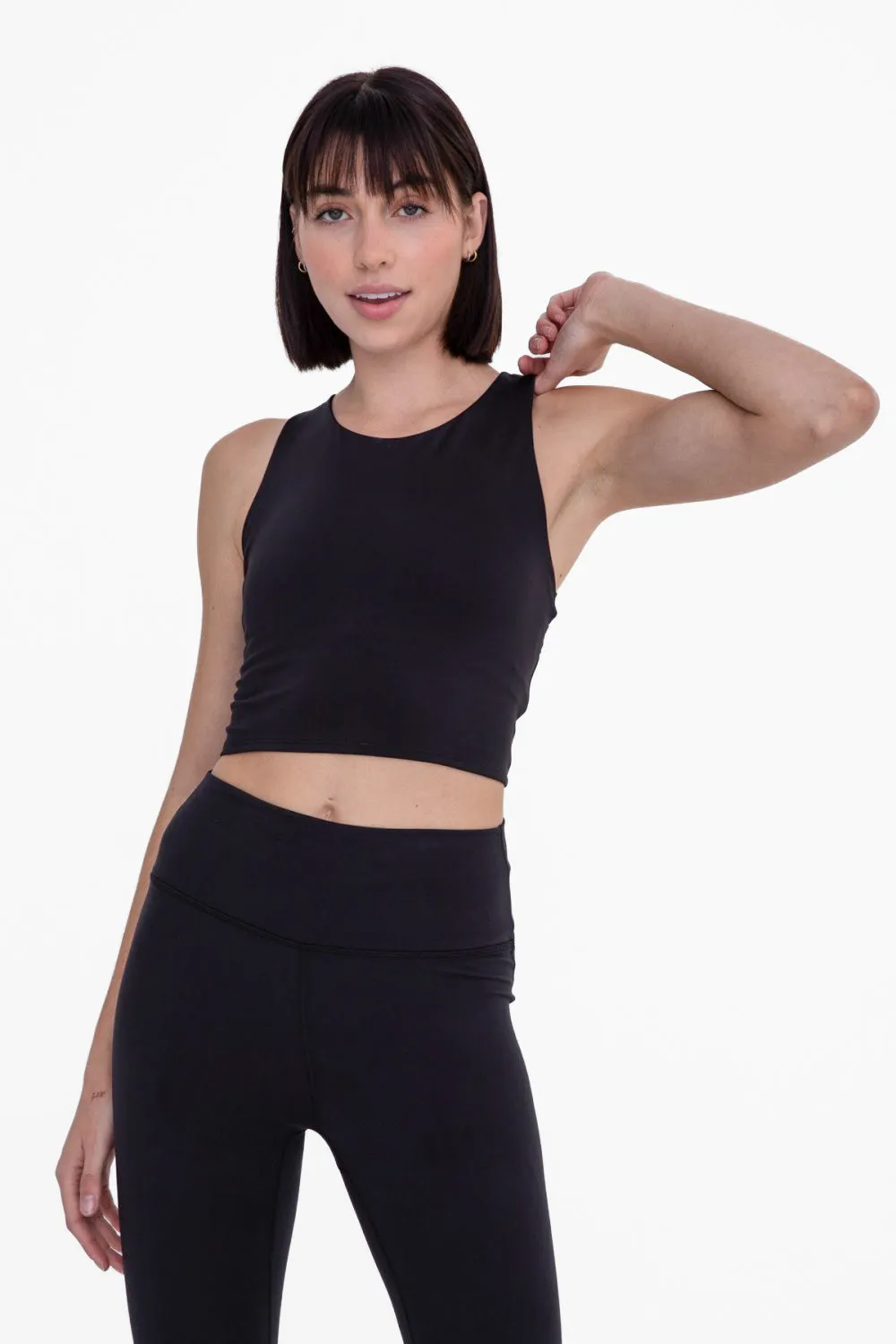 Haut court croisé Mono B avec soutien-gorge de sport intégré AT3122