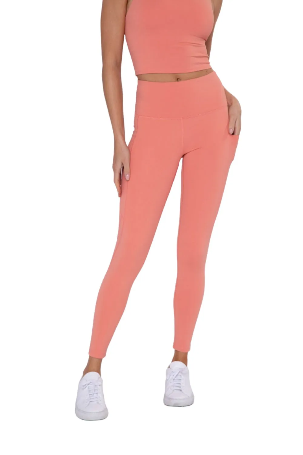 Mono B Essential Leggings à Panneau Haute Taille APH3121 Et Plus
