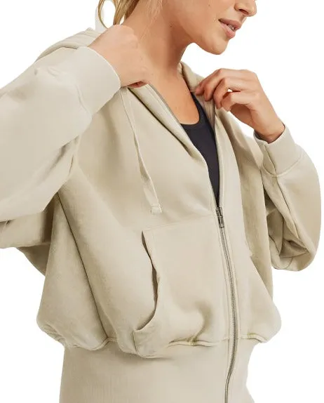 Veste à capuche en polaire Mono B KJ11571
