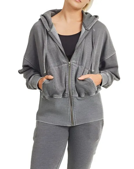 Veste à capuche en polaire Mono B KJ11571