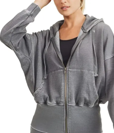Veste à capuche en polaire Mono B KJ11571