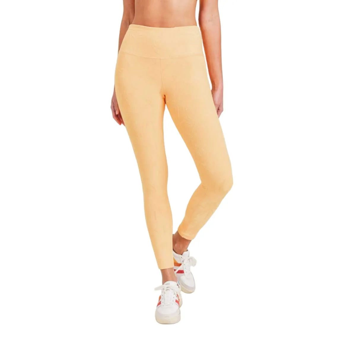 Legging taille haute à motifs floraux Jacquard Mono B APH8073