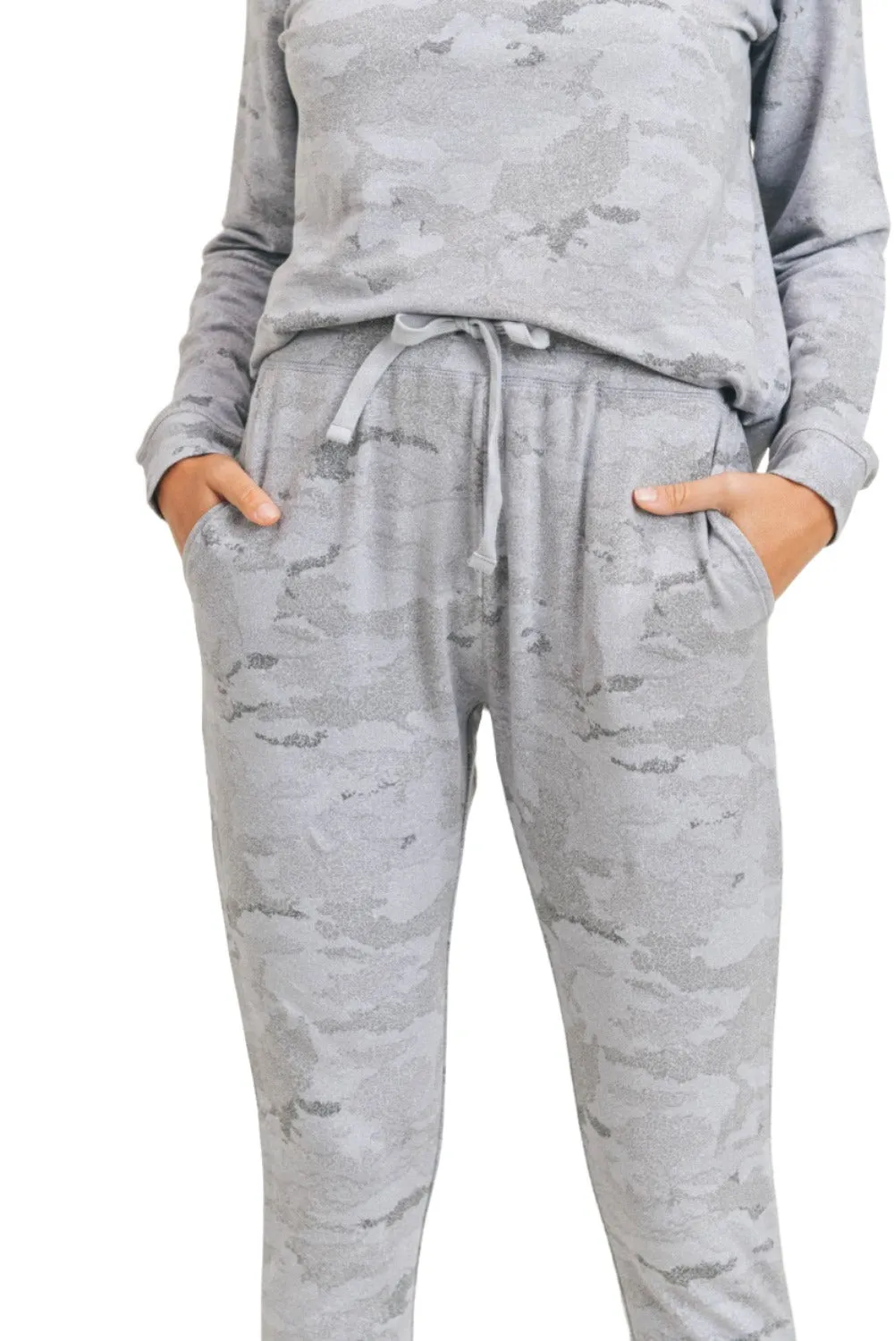 Joggers Mono B Camouflage Clair avec Cordons KP-A1052