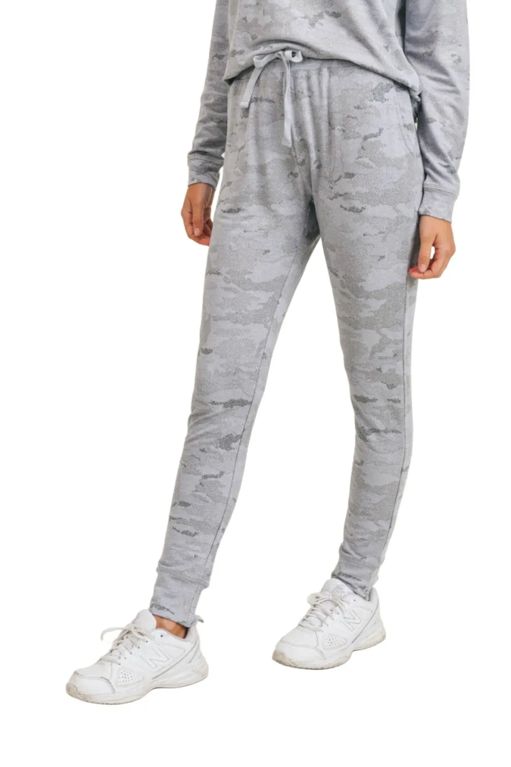 Joggers Mono B Camouflage Clair avec Cordons KP-A1052