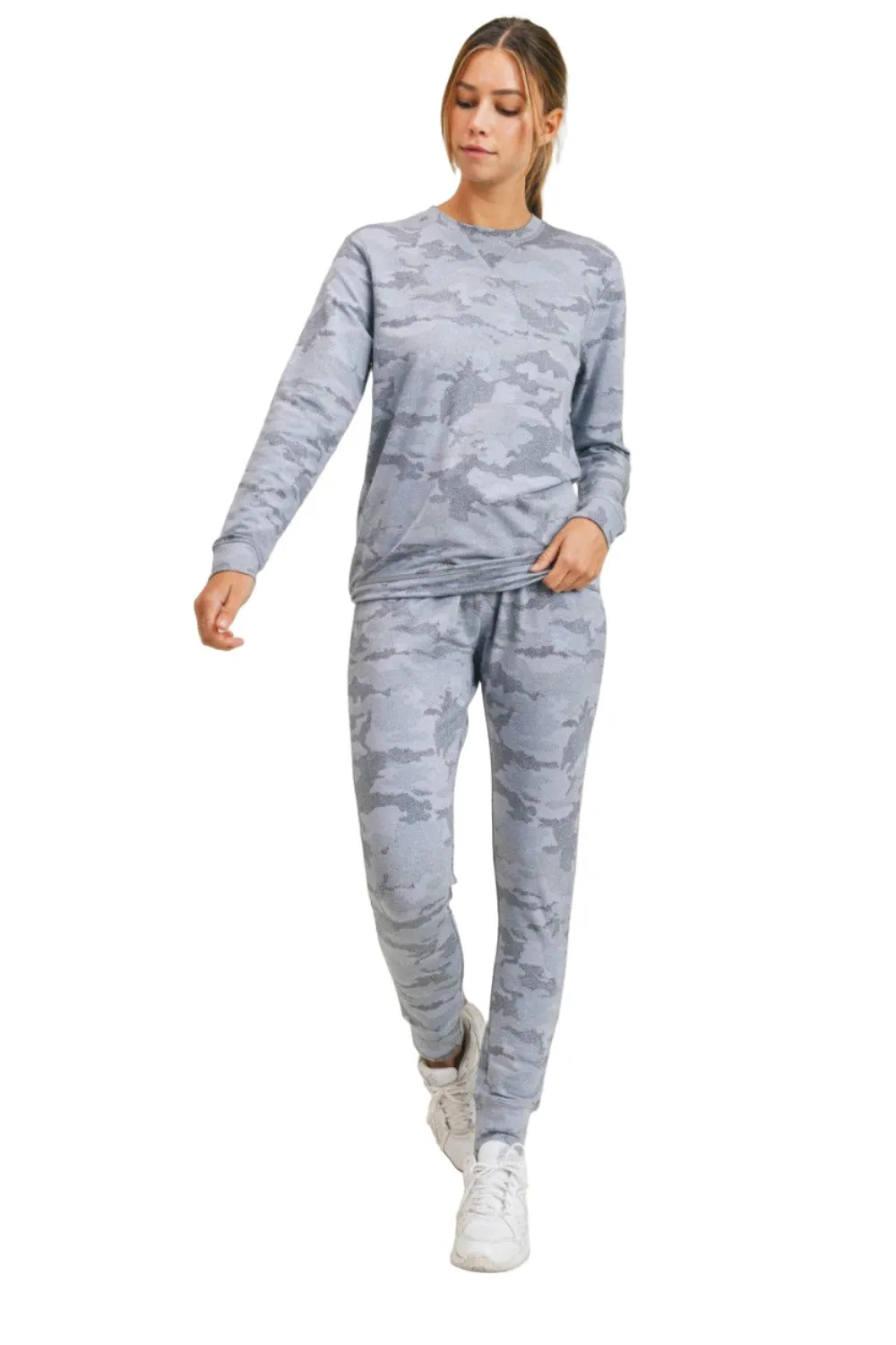 Joggers Mono B Camouflage Clair avec Cordons KP-A1052