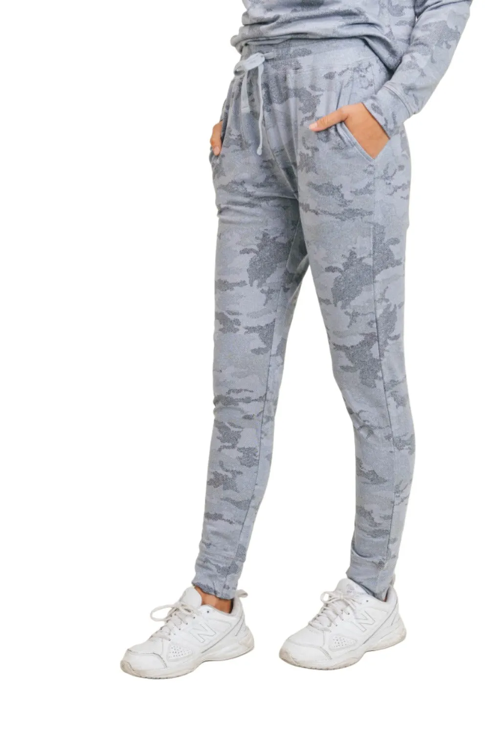 Joggers Mono B Camouflage Clair avec Cordons KP-A1052