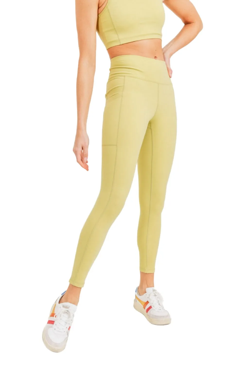 Mono B Collants Essentiels Haute Taille Dos Cœur en Mélange Lycra APH2757