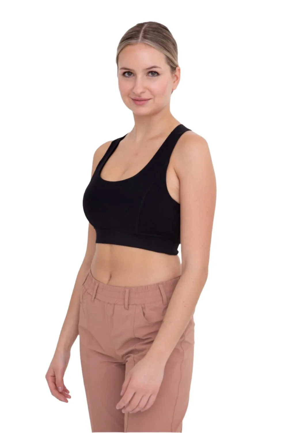 Soutien-gorge de sport dos nu Mono B Overlay Y AT3115