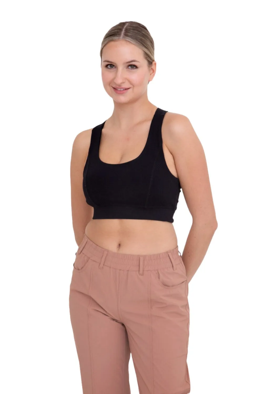 Soutien-gorge de sport dos nu Mono B Overlay Y AT3115