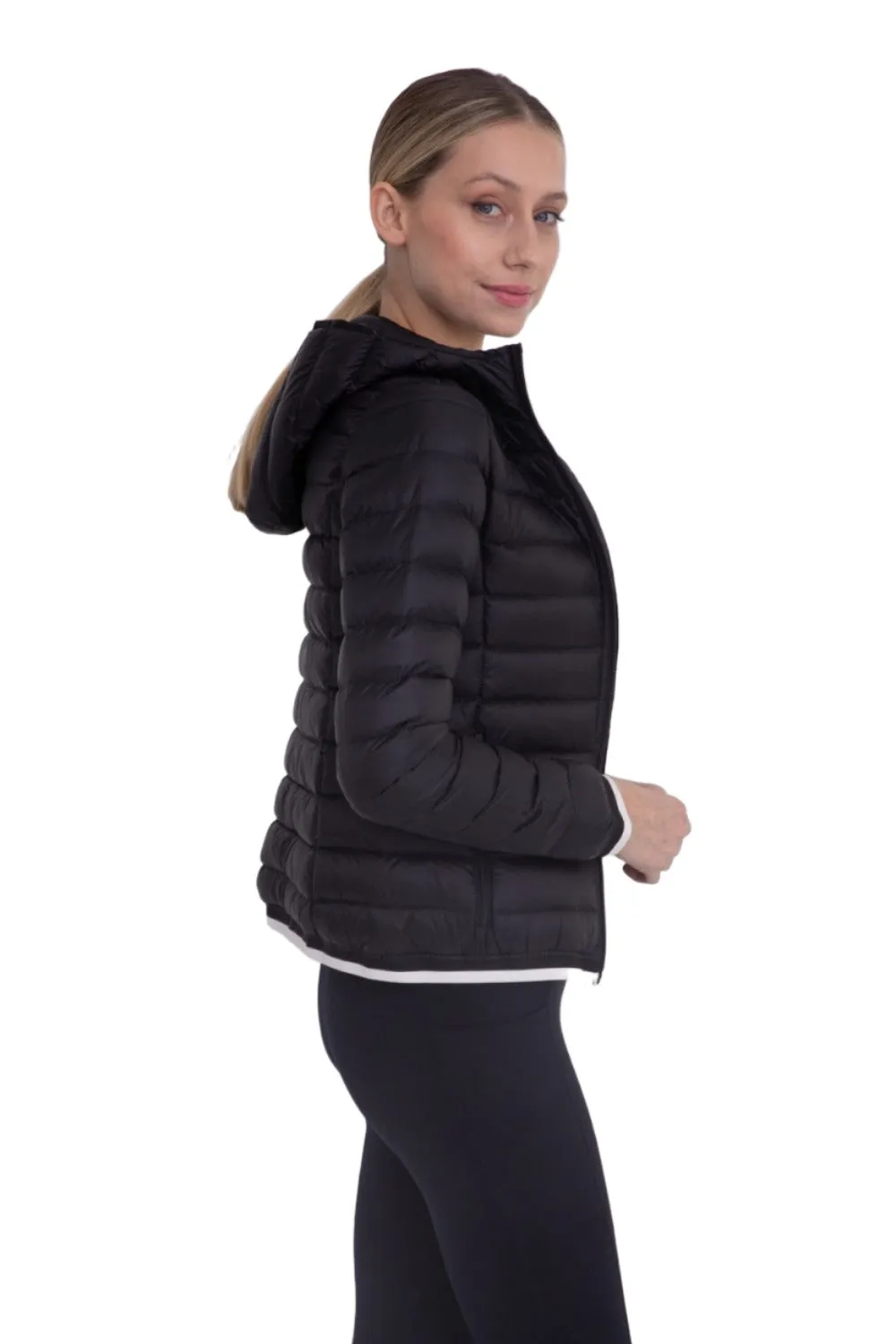 Veste matelassée mono B avec capuche SB041