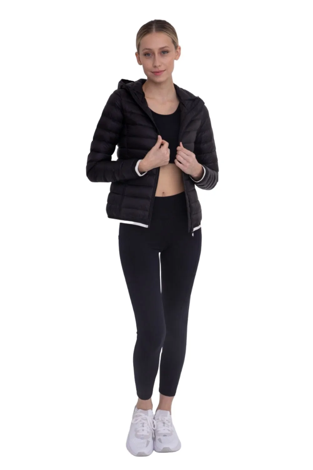 Veste matelassée mono B avec capuche SB041