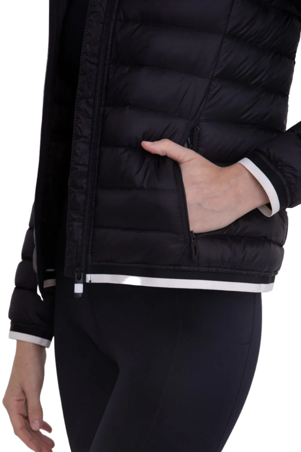 Veste matelassée mono B avec capuche SB041