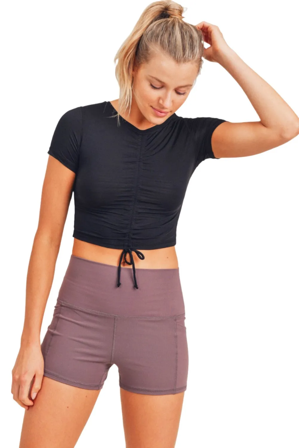 Crop perforé ruché mono B AT-A038