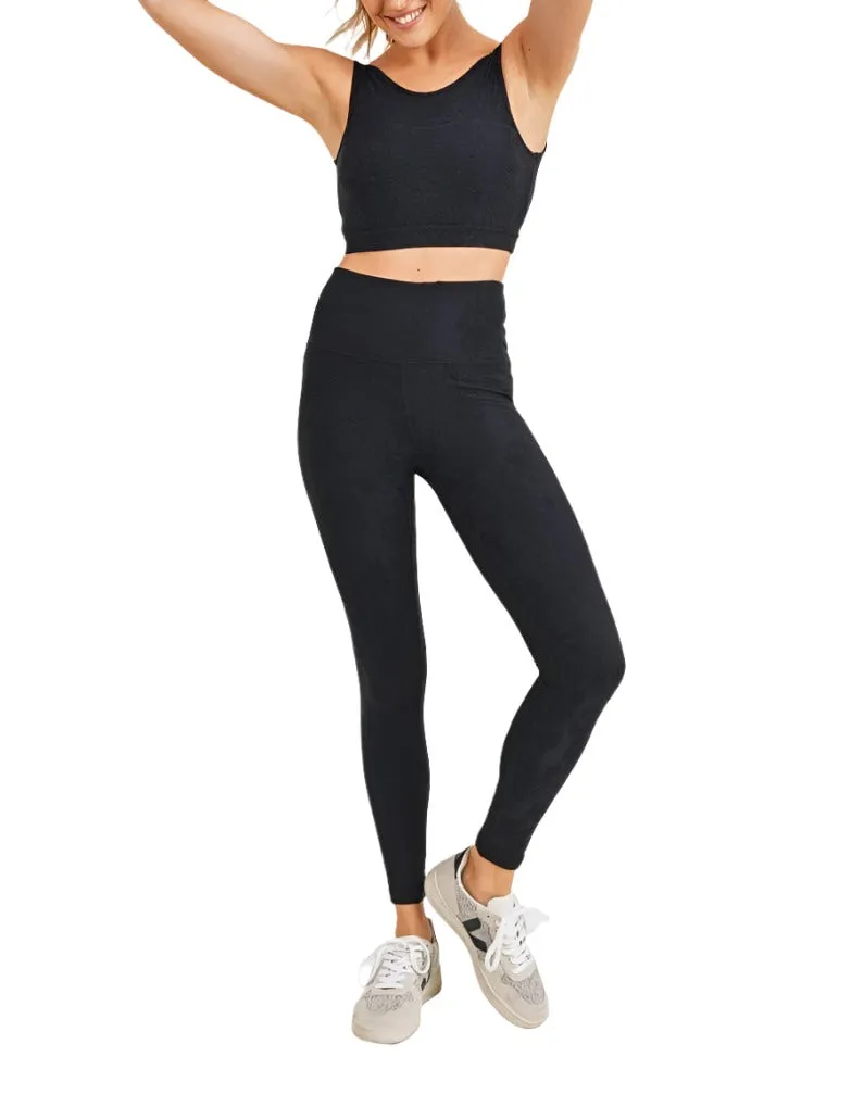 Soutien-gorge de sport Jacquard Hibiscus Texturé Mono B TACTEL AT8079