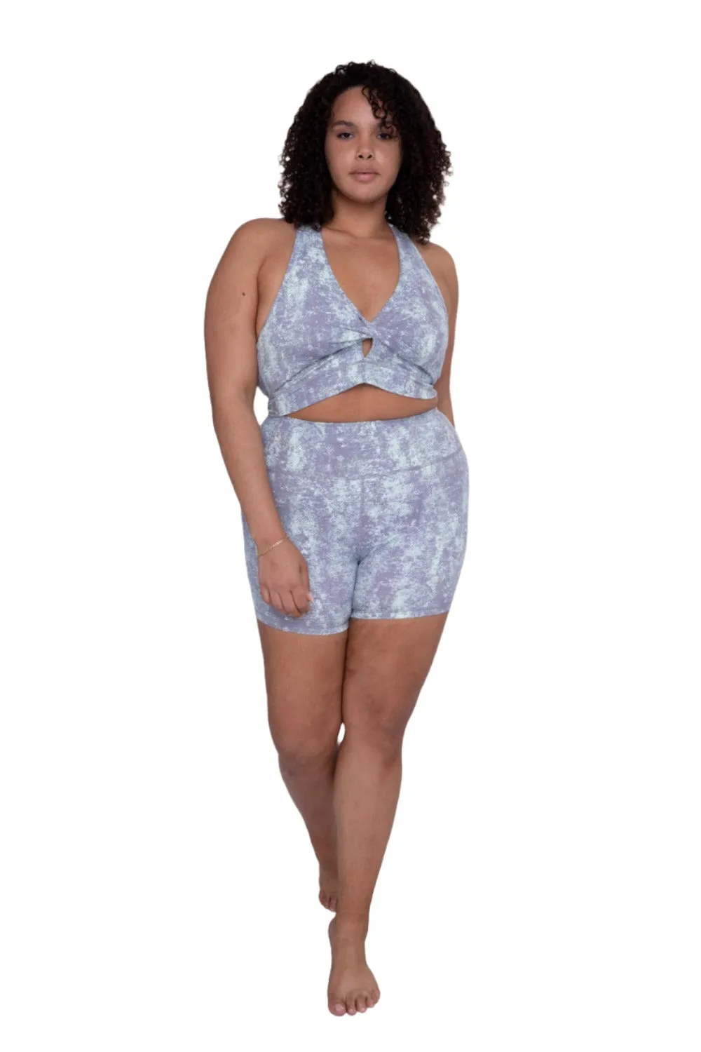 Short actif délavage acide tie-dye mono B APH-B0186 et plus