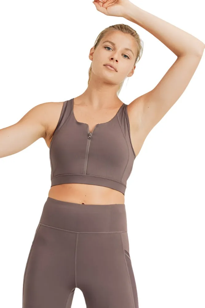 Top Soutien-gorge Zip Devant Mono B AT8004