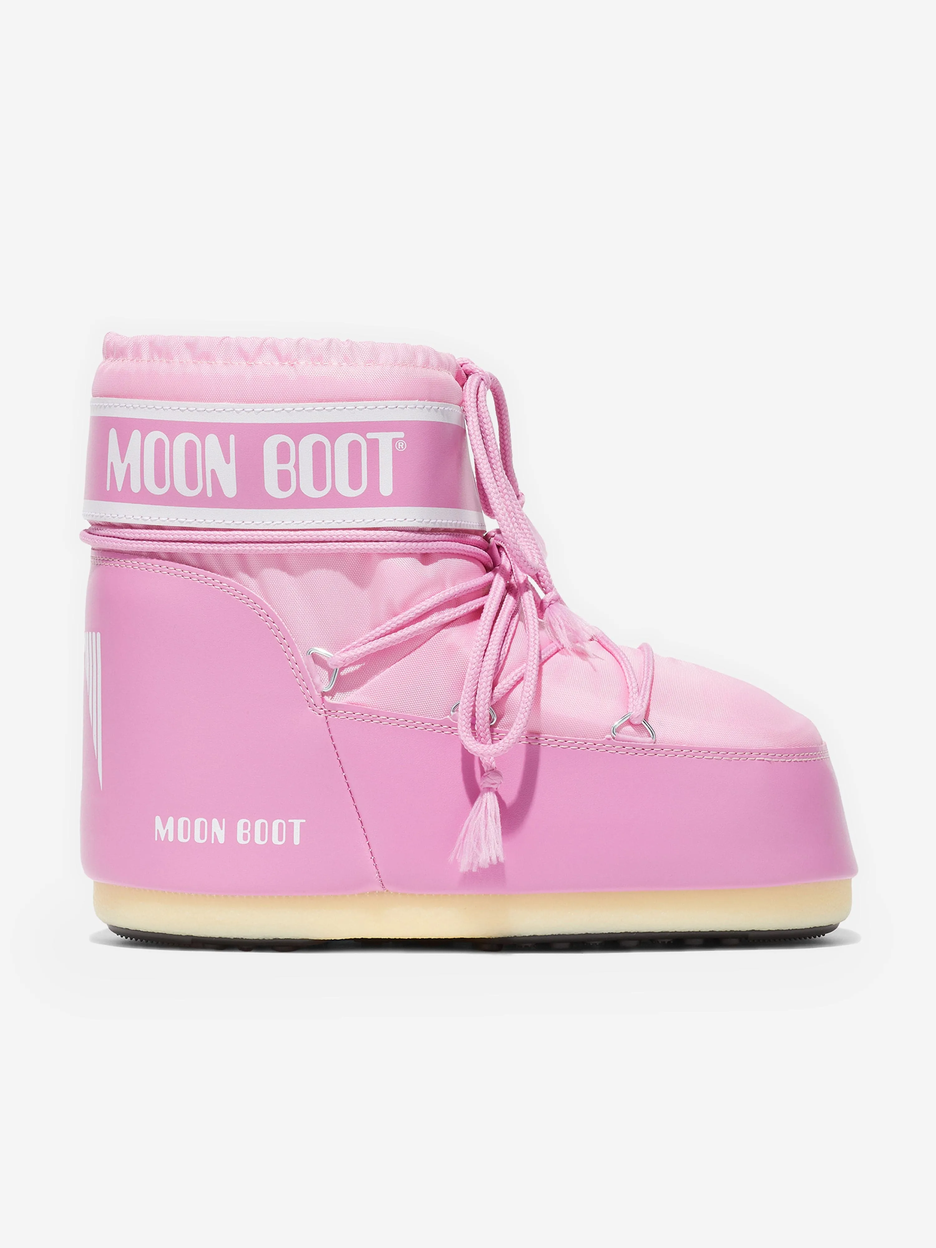 Moon Boot Girls Icon Bottes Basses en Rose