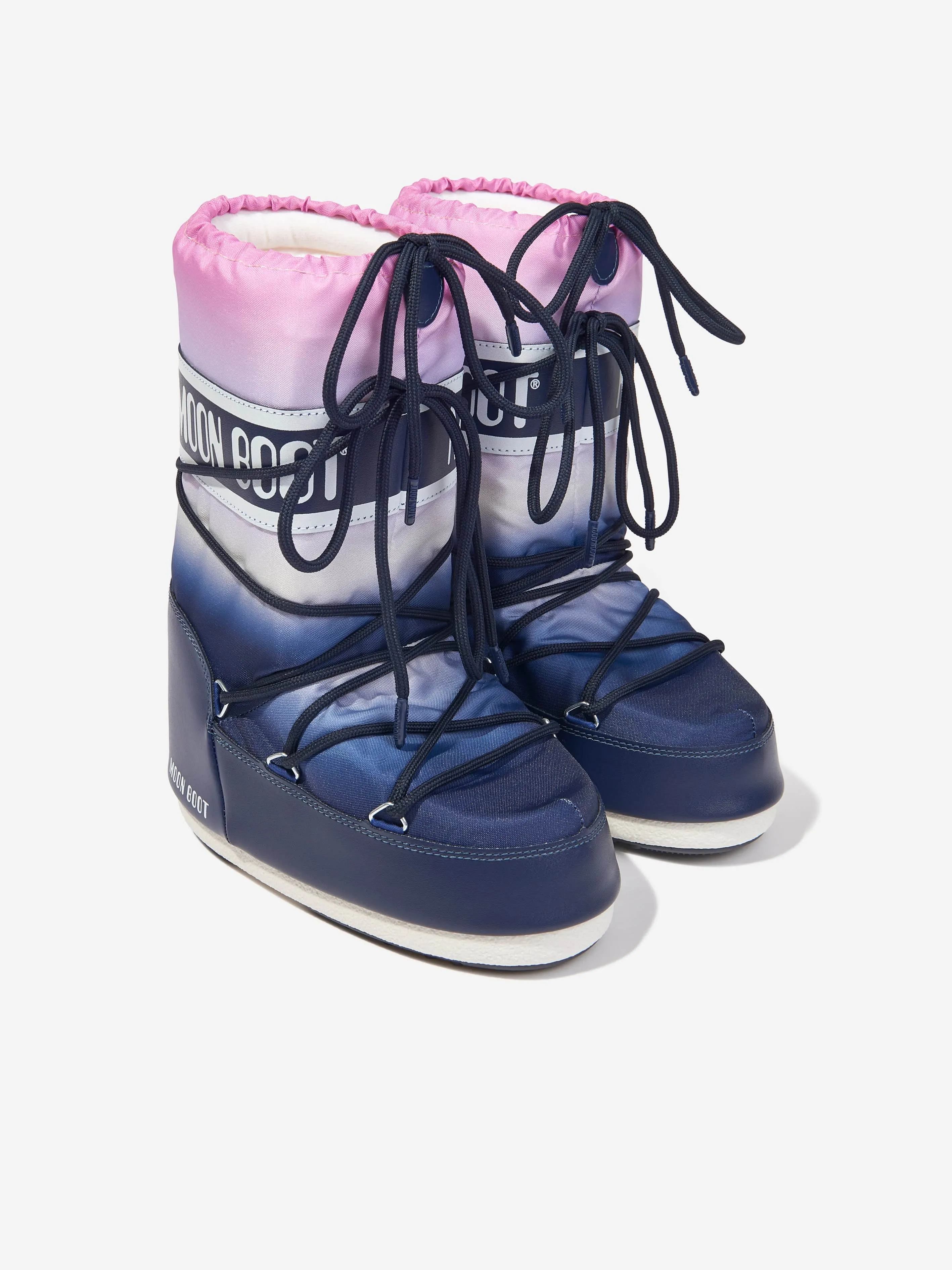 Moon Boot Kids Icon Bottes Moonrise en Bleu