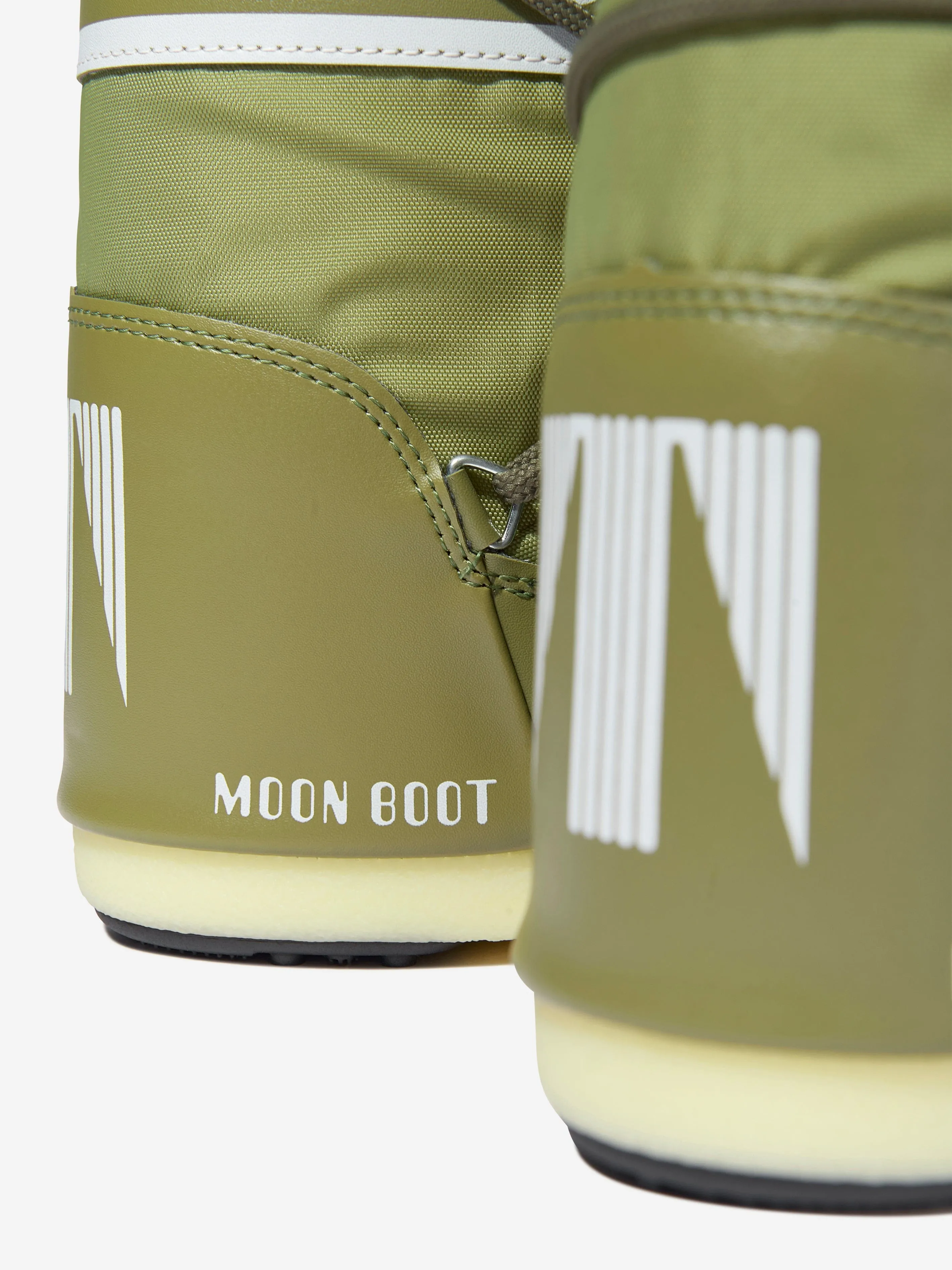 Moon Boot Kids Icon Bottes de neige en nylon vertes