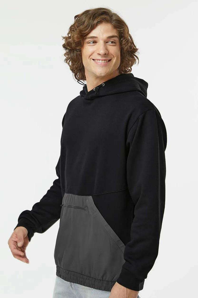 MV Sport Sweat à capuche mixte pour hommes avec poche - Noir/Gris anthracite Vêtements Mv-Sport