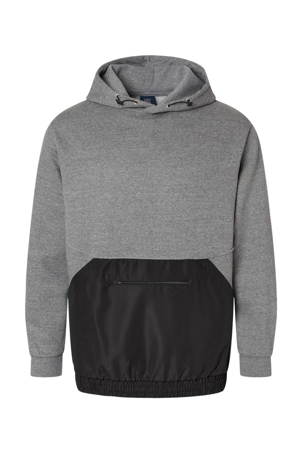 MV Sport Sweat à capuche mixte pour hommes avec poche - Gris graphite/Noir Vêtements Mv-Sport