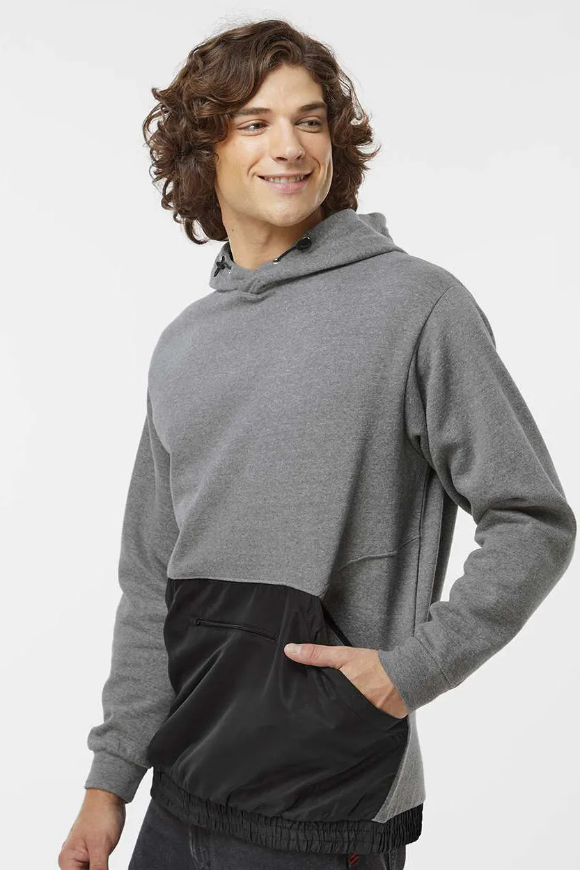 MV Sport Sweat à capuche mixte pour hommes avec poche - Gris graphite/Noir Vêtements Mv-Sport