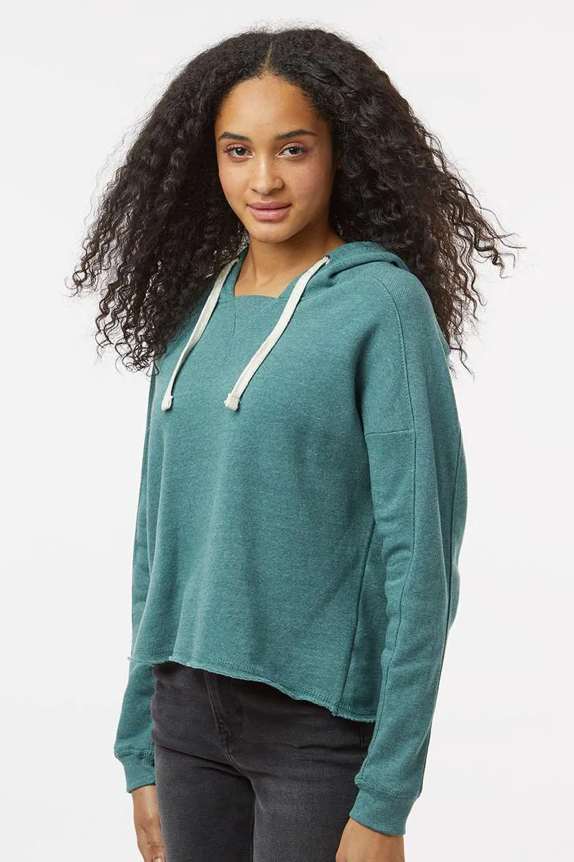 MV Sport Femmes Angel Fleece Crop Sweat à Capuche - Vêtement Vert Mallard MV-Sport