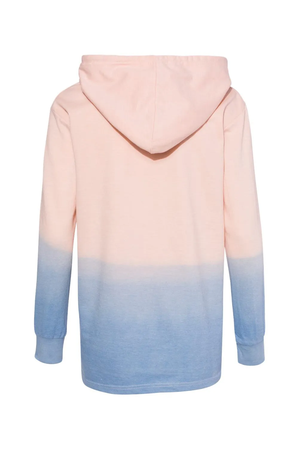 MV Sport Sweat à capuche en French Terry dégradé pour femme - Cameo Rose/Bleu Stonewash Vêtements Mv-Sport