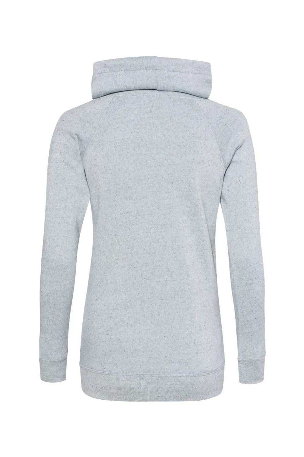 MV Sport Sweat-shirt à col enroulé teint dans la masse pour femme avec poche kangourou - Bleu clair Vêtements Mv-Sport