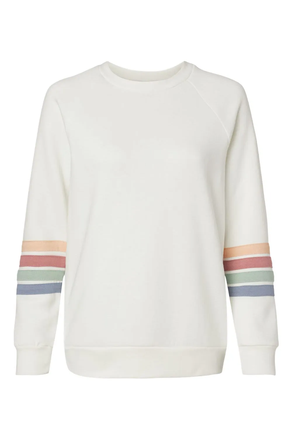 MV Sport Sweat-shirt à manches rayées pour femmes - Vêtement ivoire Mv-Sport