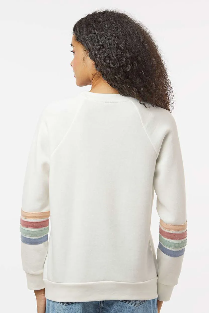 MV Sport Sweat-shirt à manches rayées pour femmes - Vêtement ivoire Mv-Sport