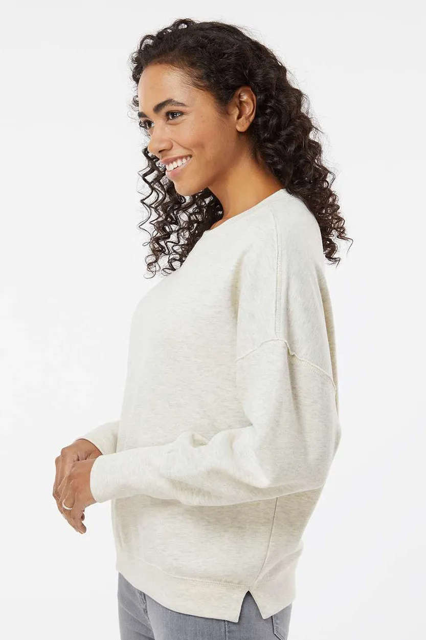 MV Sport Sweat-shirt à capuche en polaire suédée pour femmes - Vêtement couleur flocons d'avoine Mv-Sport