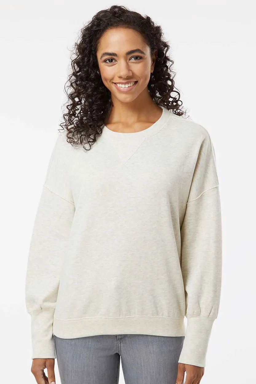 MV Sport Sweat-shirt à capuche en polaire suédée pour femmes - Vêtement couleur flocons d'avoine Mv-Sport