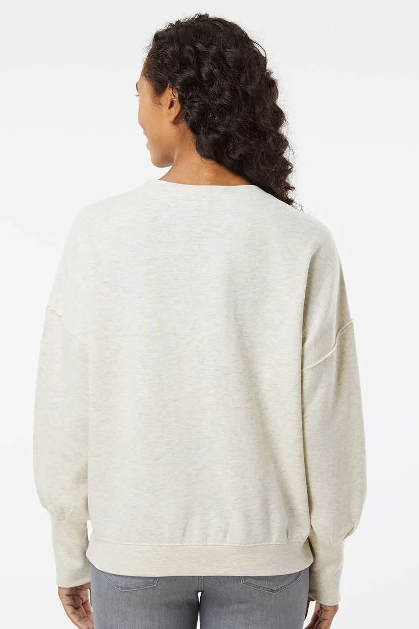MV Sport Sweat-shirt à capuche en polaire suédée pour femmes - Vêtement couleur flocons d'avoine Mv-Sport