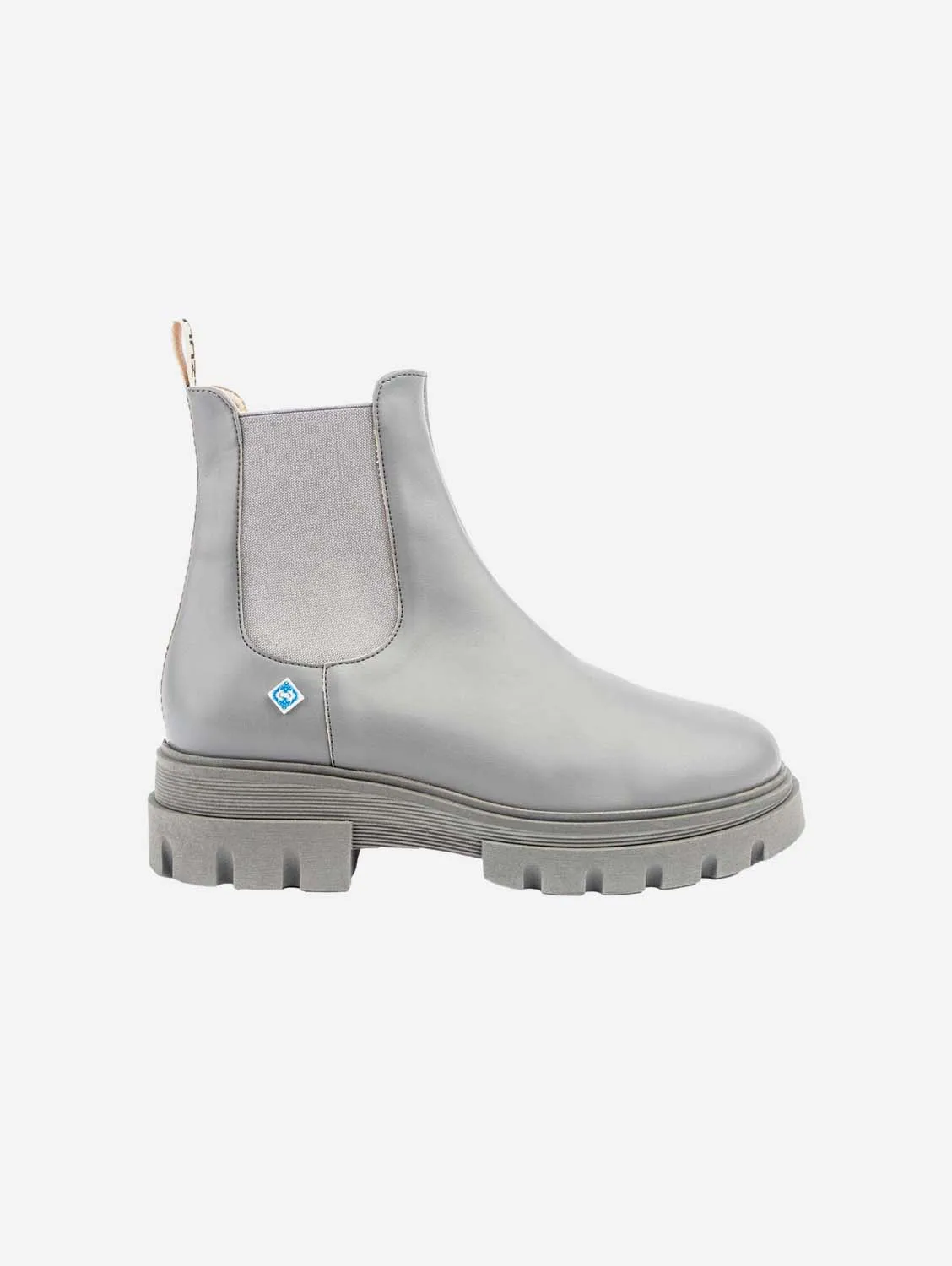 Mes Bottes Véganes en Cuir Dallas Chelsea | Gris