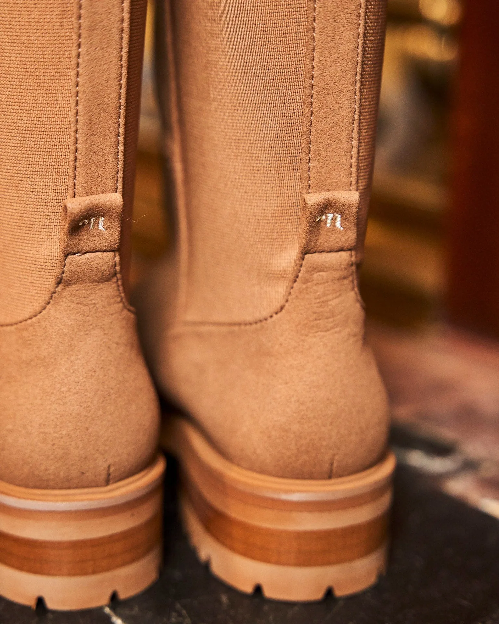 Bottes en daim végan recyclé Mystery | Moka
