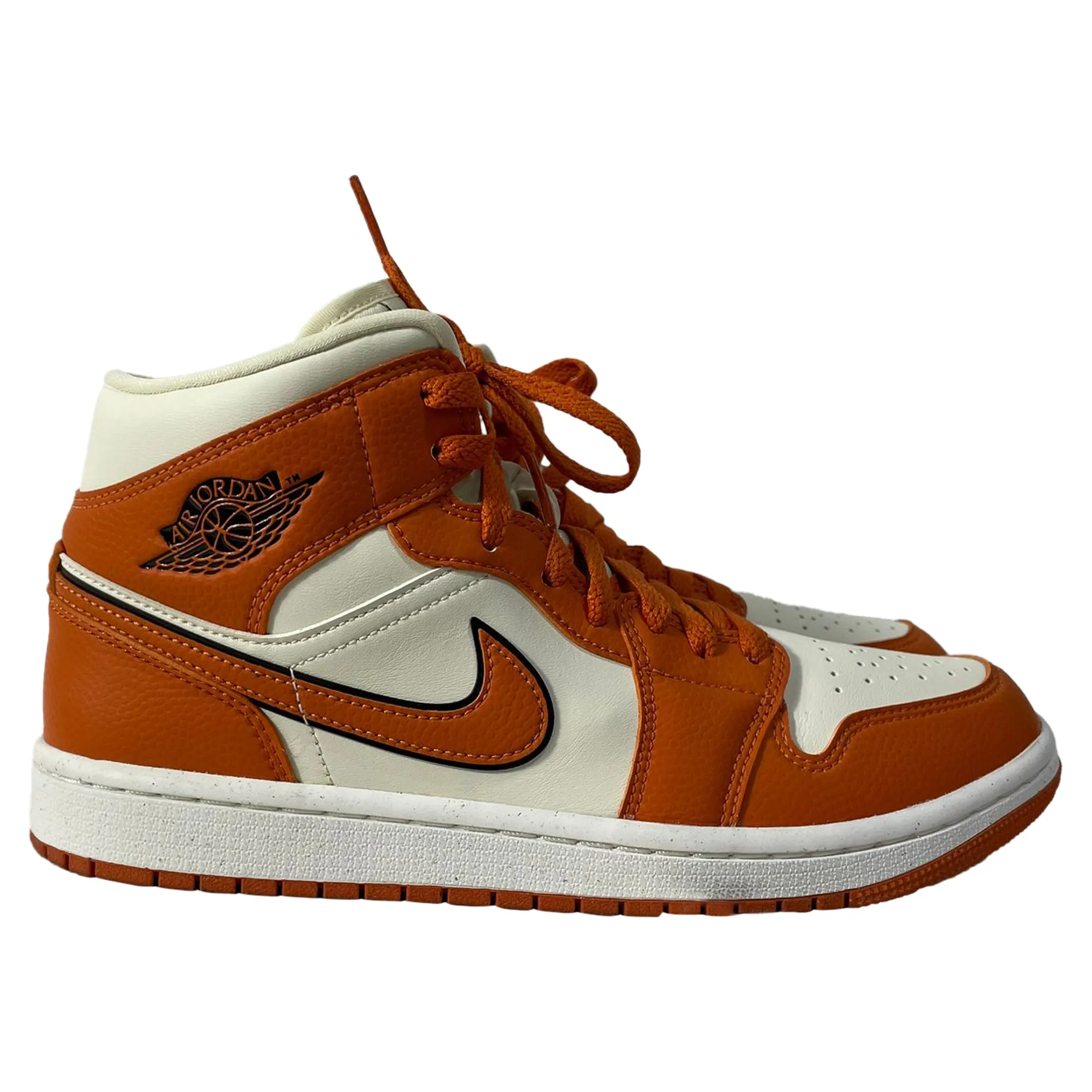 Chaussures Nike Jordan 1 Mid SE Sport Spice en cuir orange