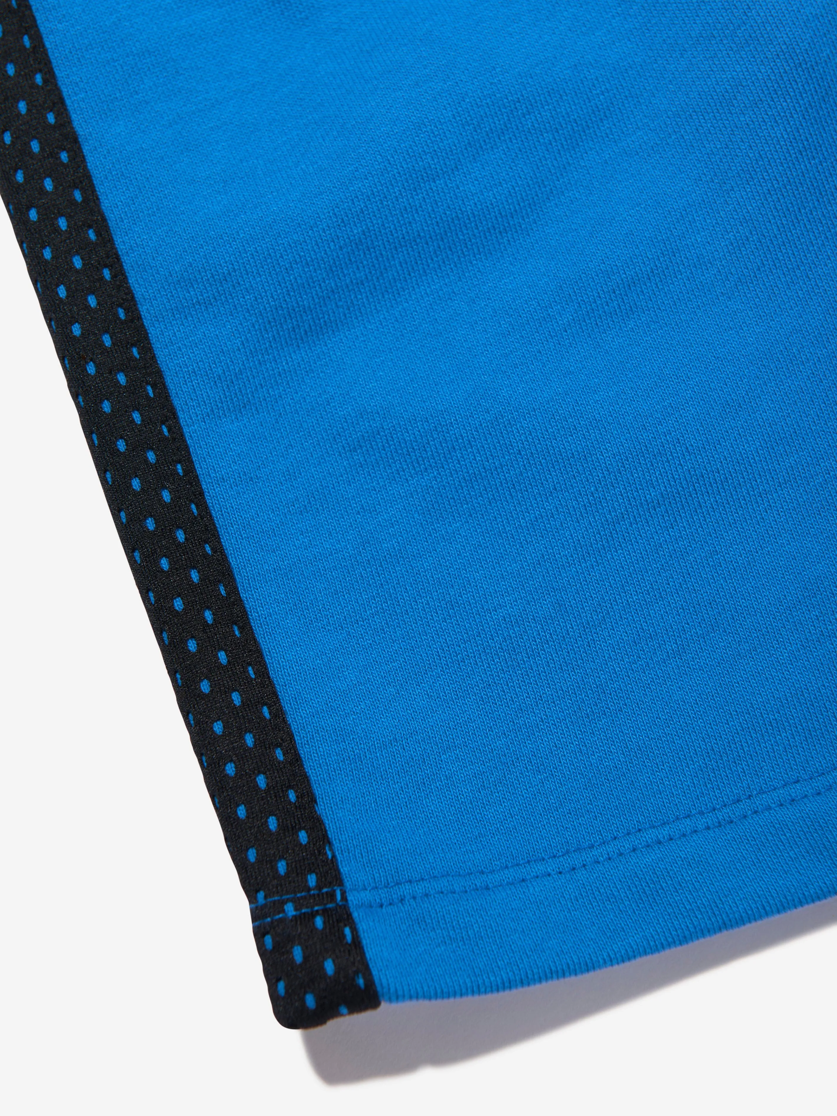 Short en maille avec logo de baseball Off-White Boys en bleu