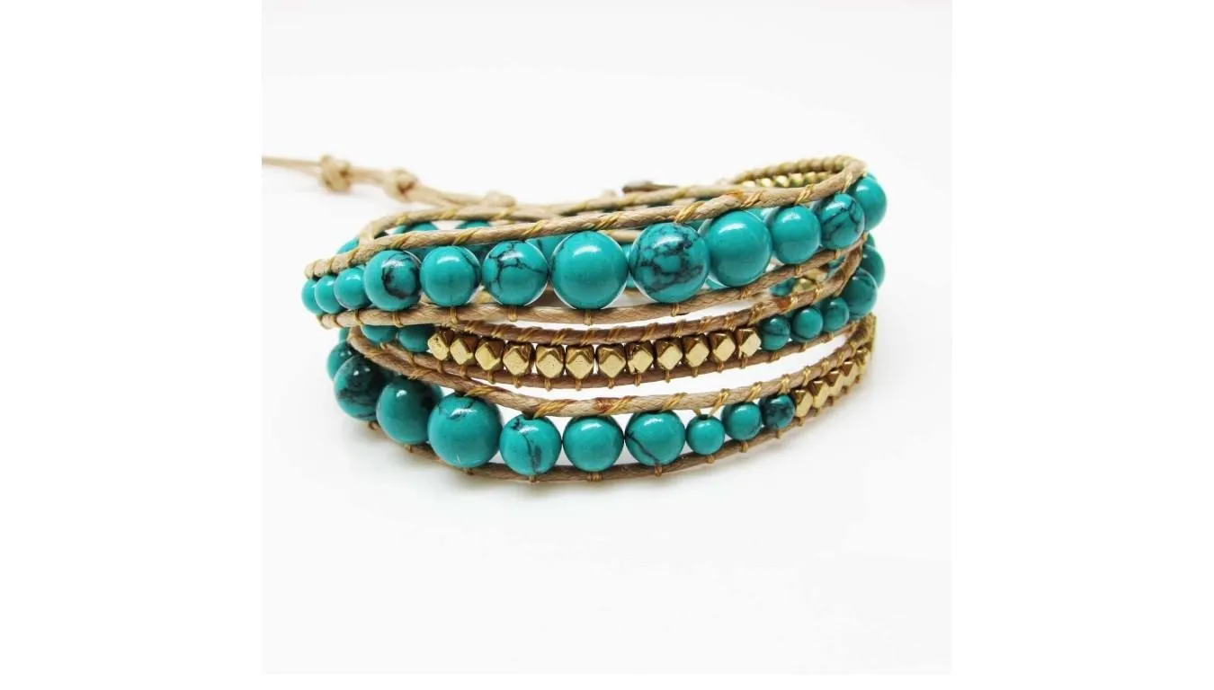 OMG Bracelet enveloppant fait main avec bling
