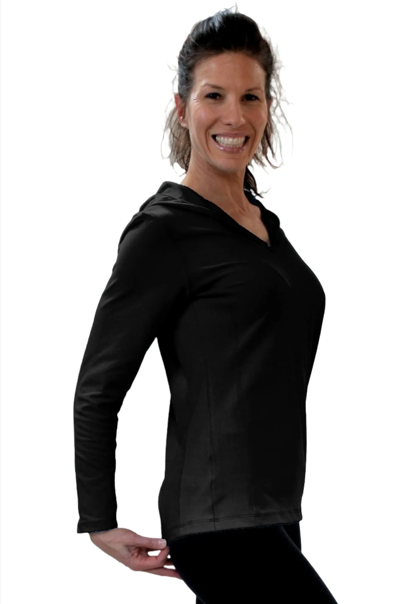 One Step Ahead Sweat à capuche Simple en Supplex brossé 20150