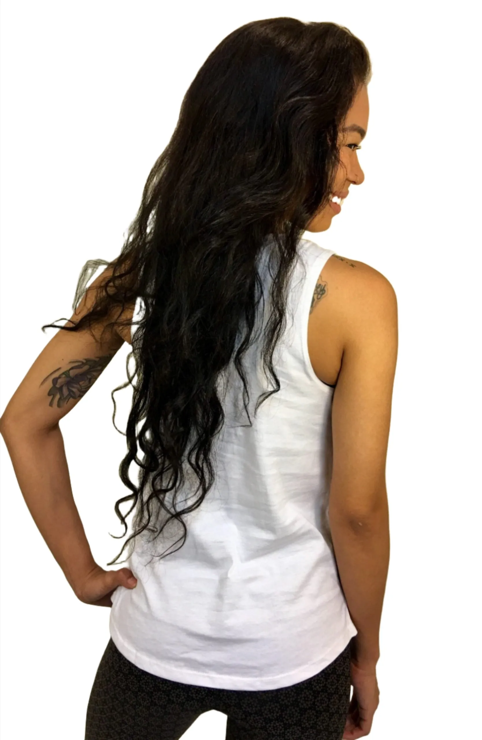 Onzie Nama Tank 370 Vibration Supérieure Blanc/Argent