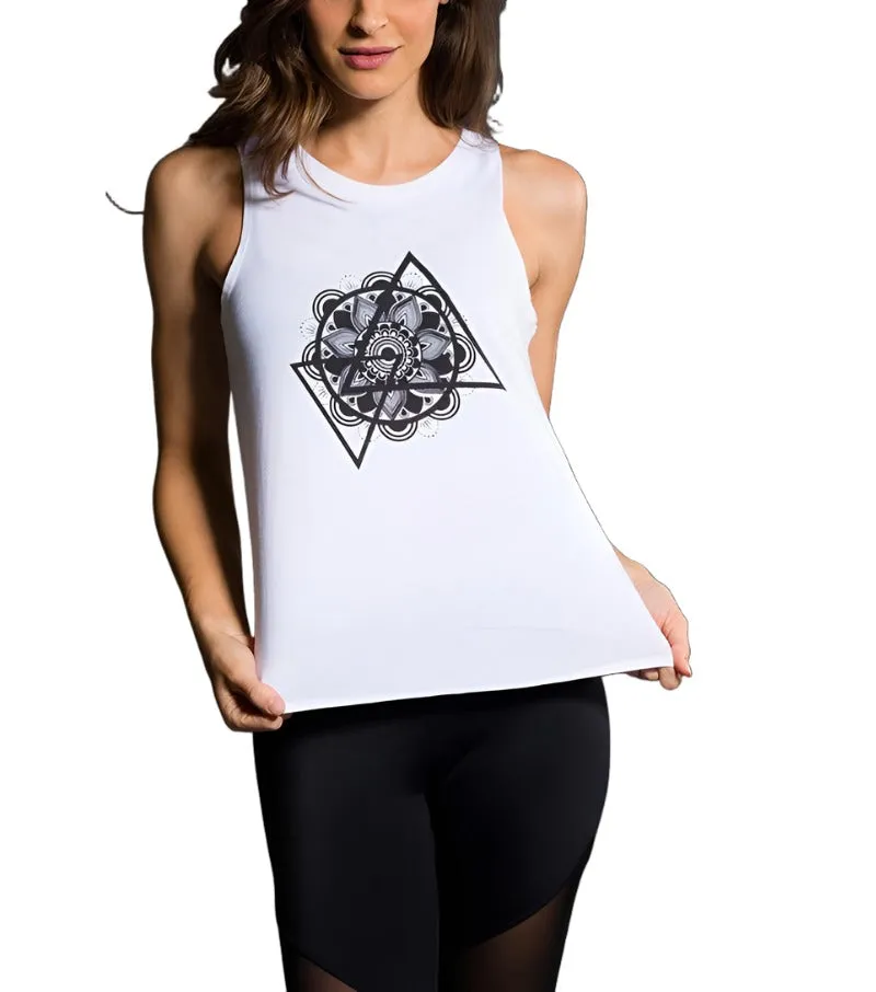 Onzie Nama Tank 370 Mandala Blanc