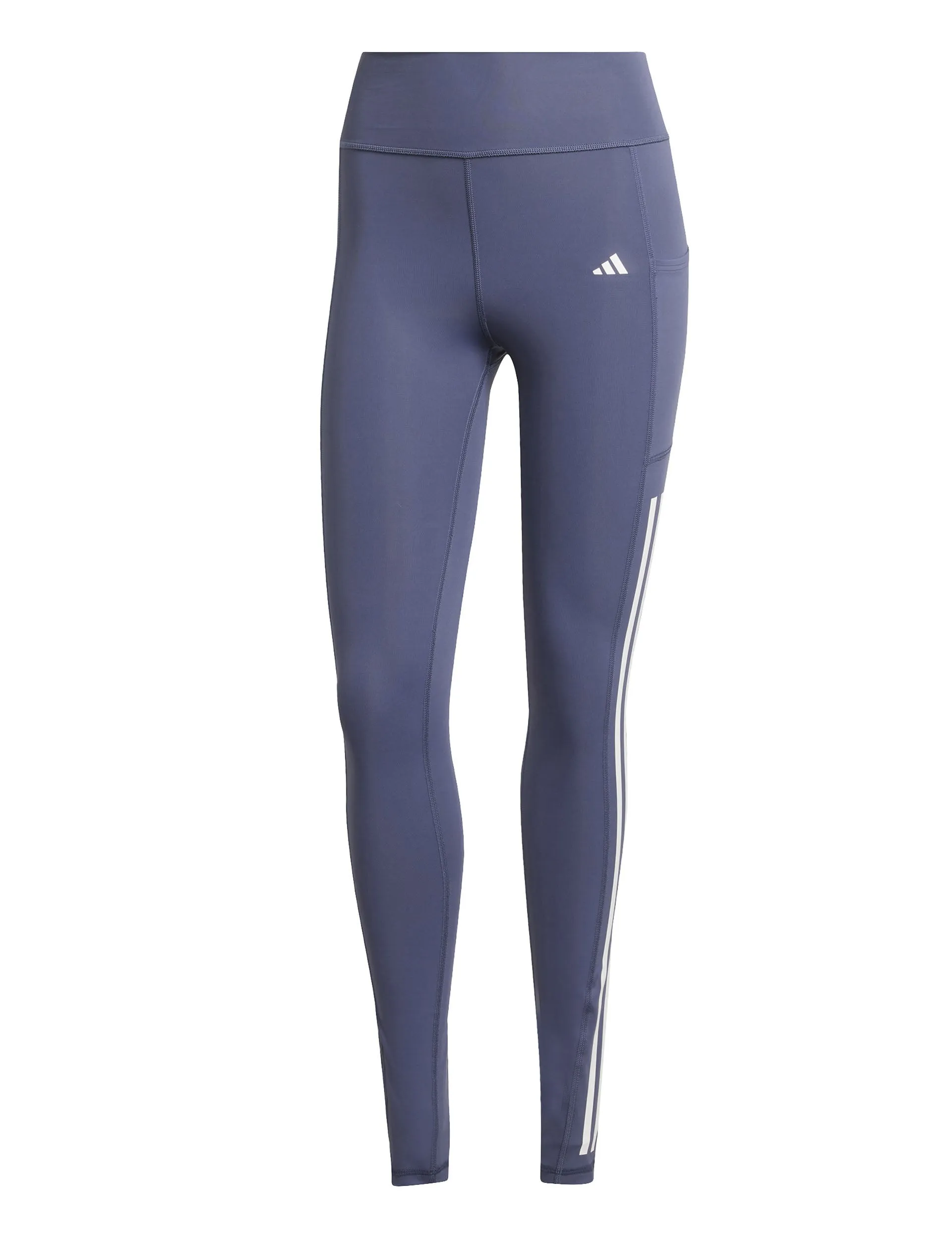 Optime Leggings à Bande Trois Bandes - Bleu Marine Ombré