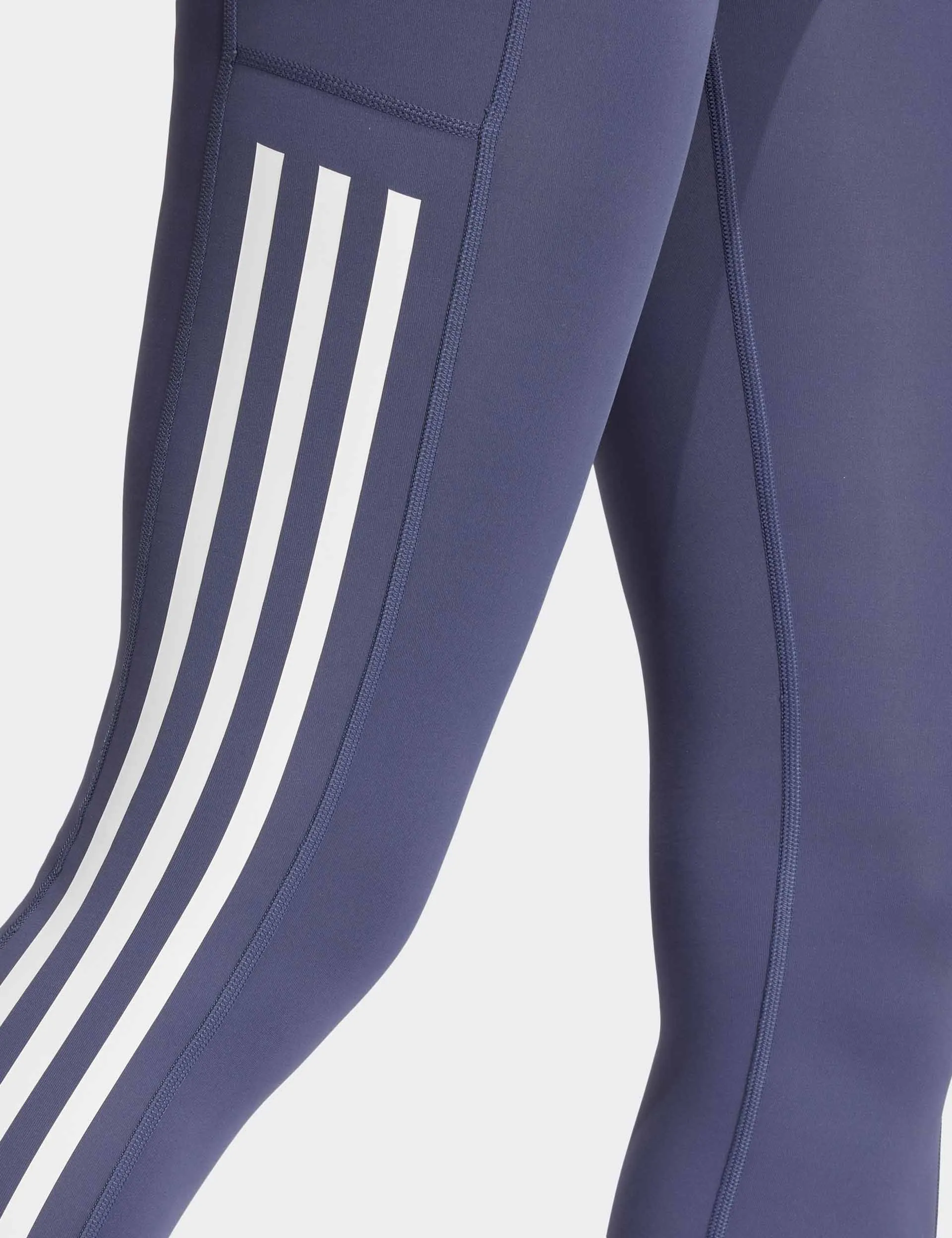 Optime Leggings à Bande Trois Bandes - Bleu Marine Ombré