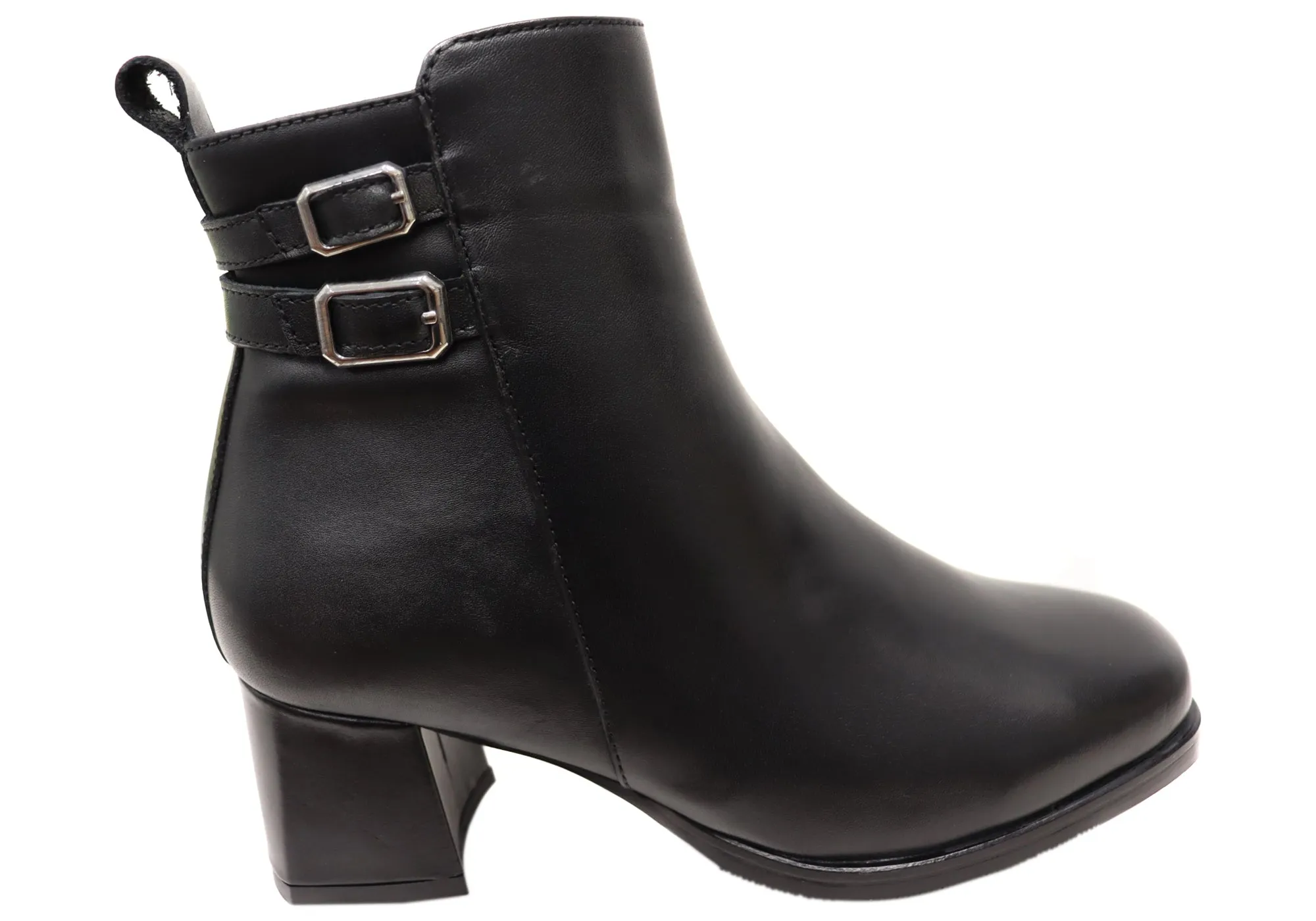 Bottes cheville en cuir confortables pour femmes Orizonte Astara - Chaussures Orizonte