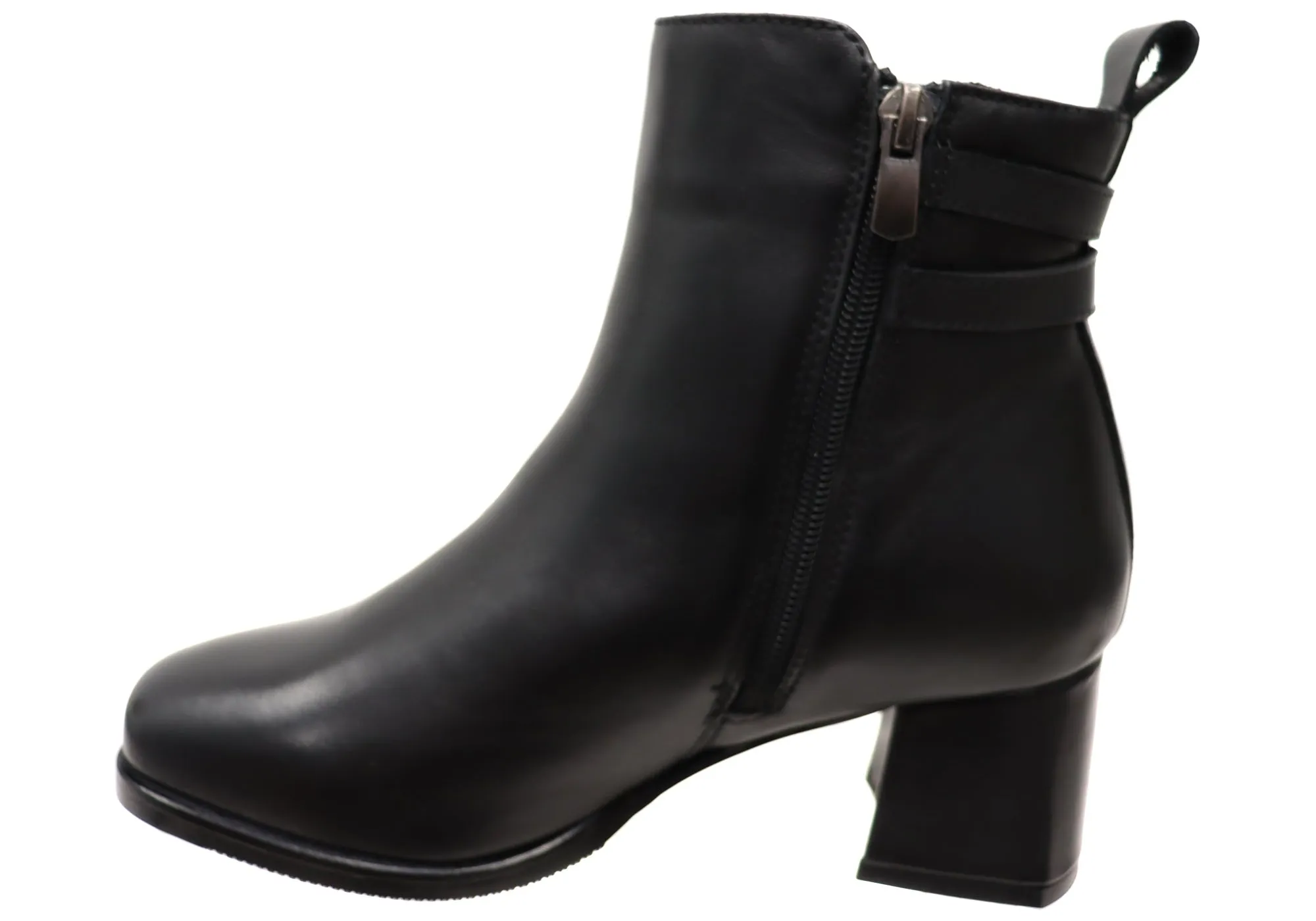 Bottes cheville en cuir confortables pour femmes Orizonte Astara - Chaussures Orizonte