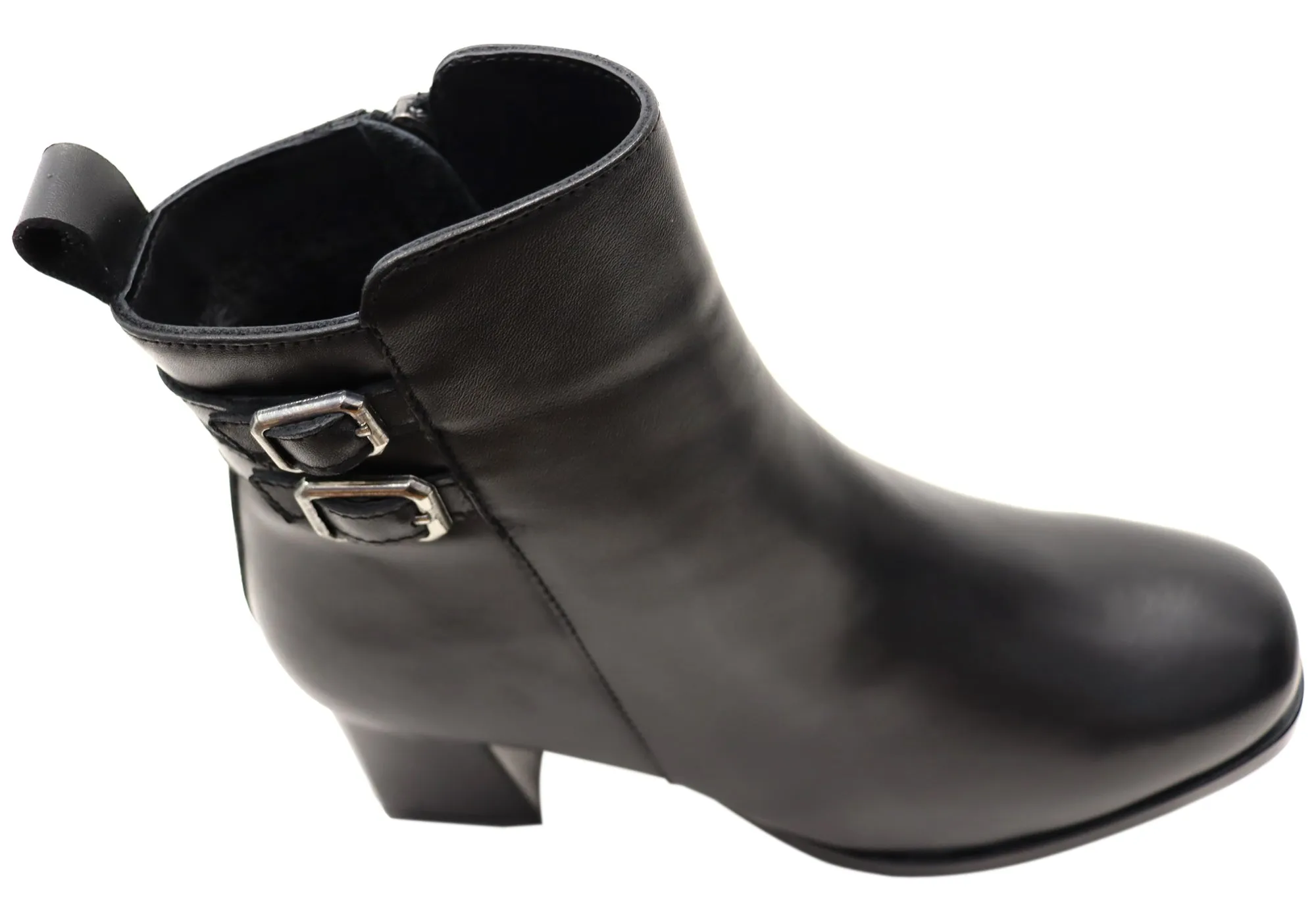 Bottes cheville en cuir confortables pour femmes Orizonte Astara - Chaussures Orizonte